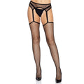 Lady Lucky Netzstrümpfe Mit Strumpfband