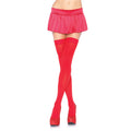 Hoge Nylon Kniekousen Rood