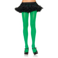 Grüne Nylonstrumpfhose
