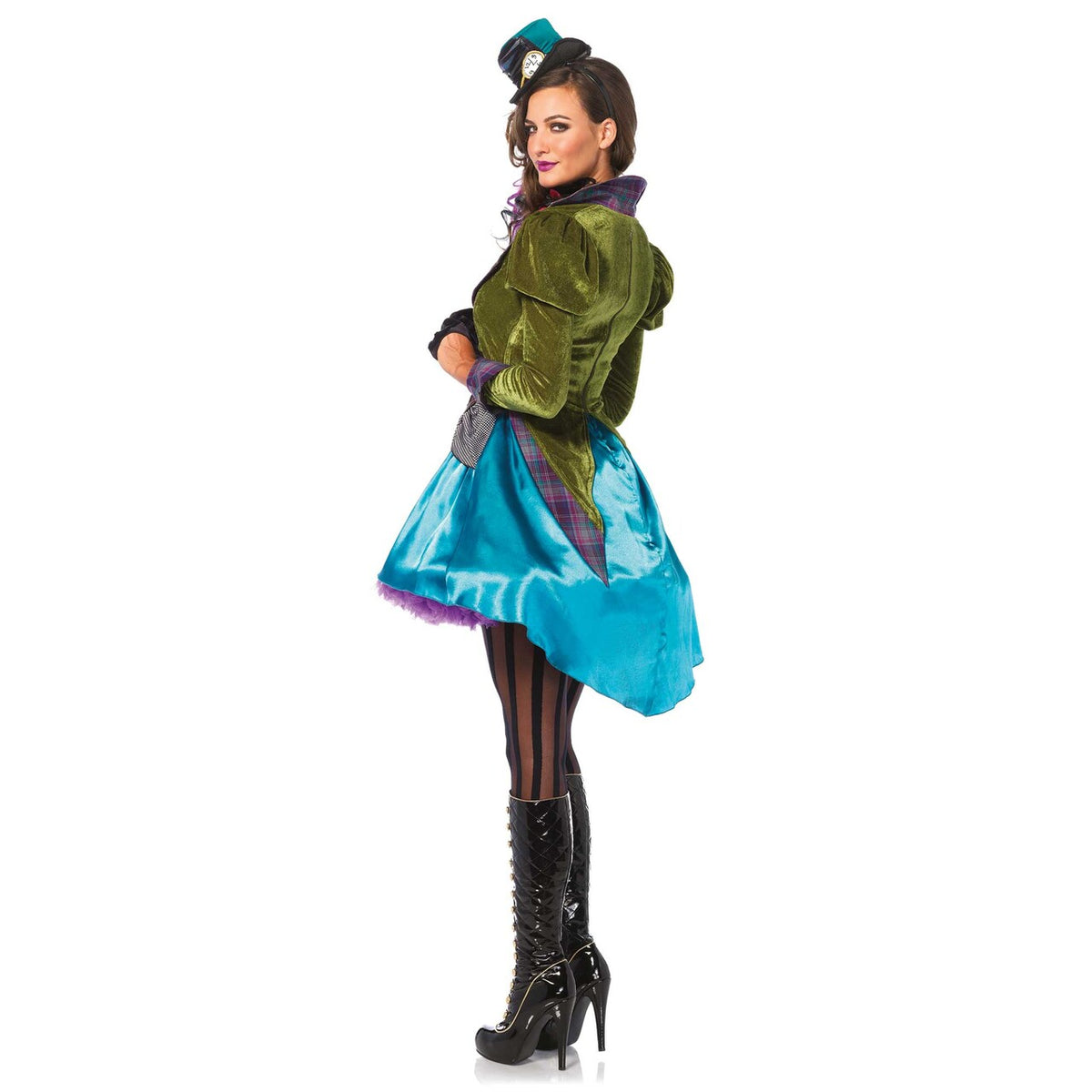 Op deze afbeelding zie je een Kostuums, van het merk Leg Avenue. Policolor Mad Hatter Psychedelic Jurk Vrouw