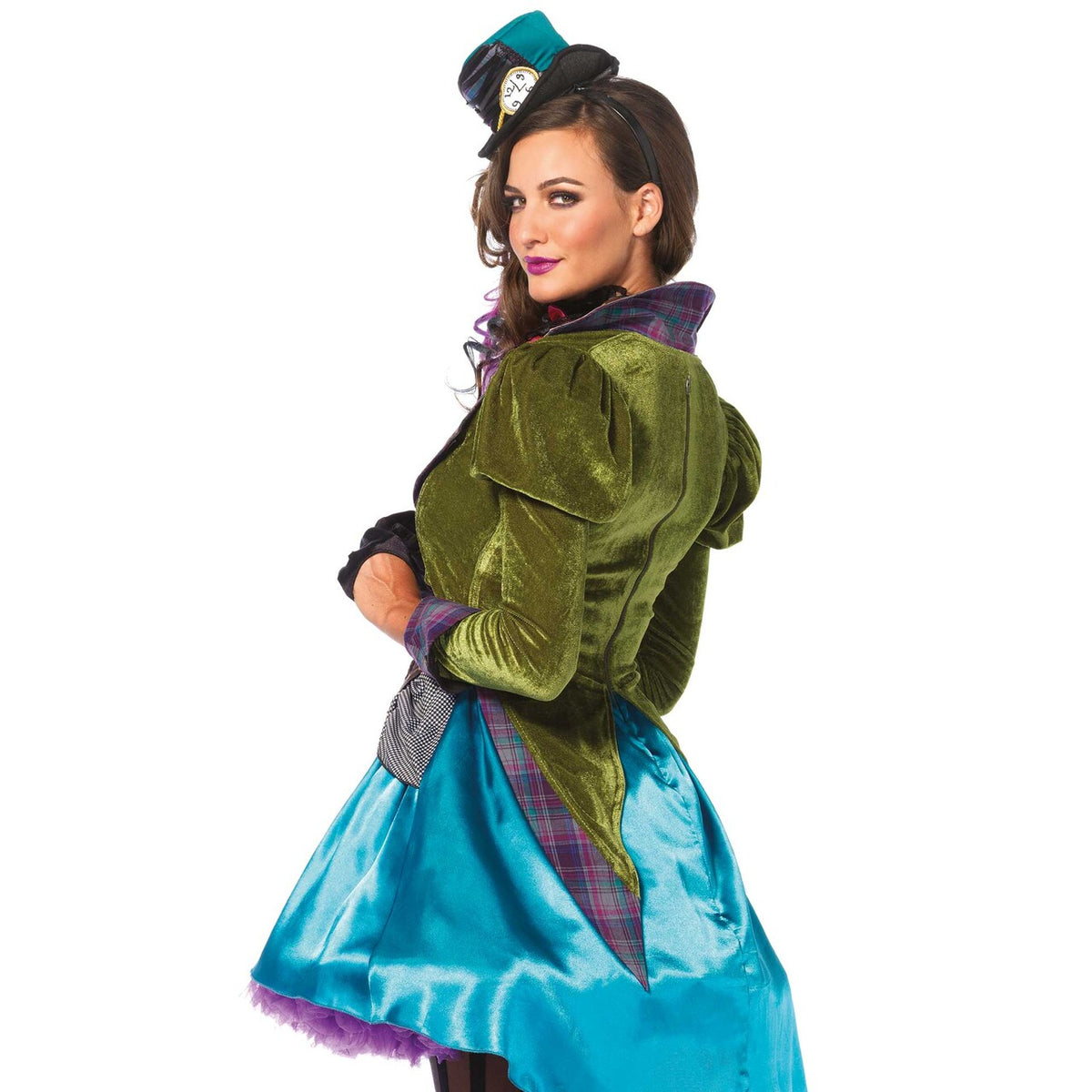 Op deze afbeelding zie je een Kostuums, van het merk Leg Avenue. Policolor Mad Hatter Psychedelic Jurk Vrouw