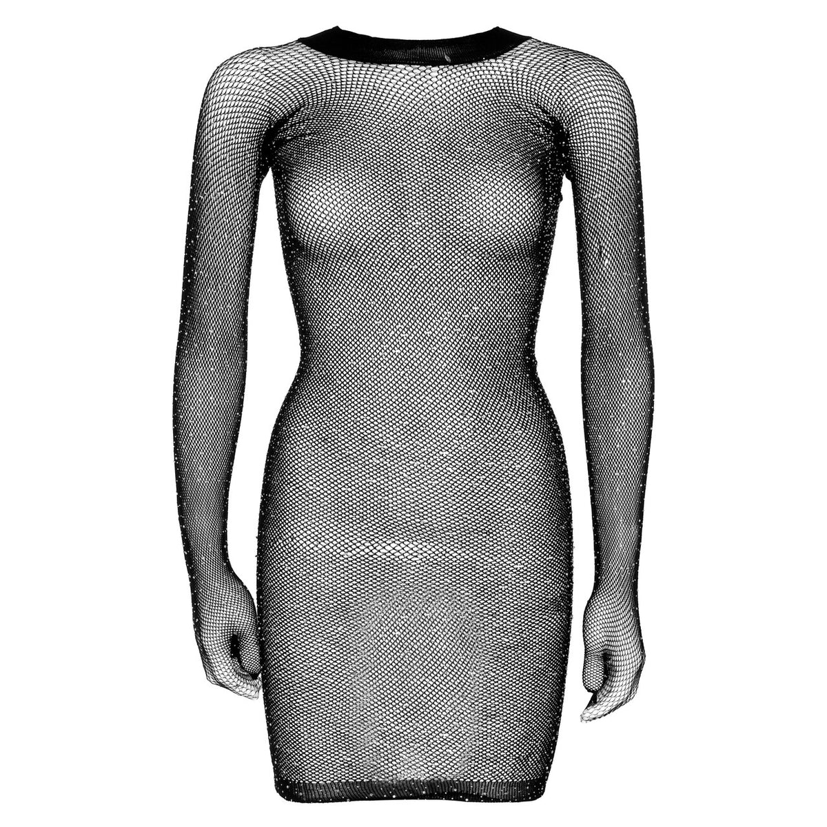 Op deze afbeelding zie je een Kostuums, van het merk Leg Avenue. Top Elegance Mini Dress Met Handschoenen Vrouw