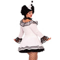 Plus Size Dolly Pierrot Vrouw Kostuum
