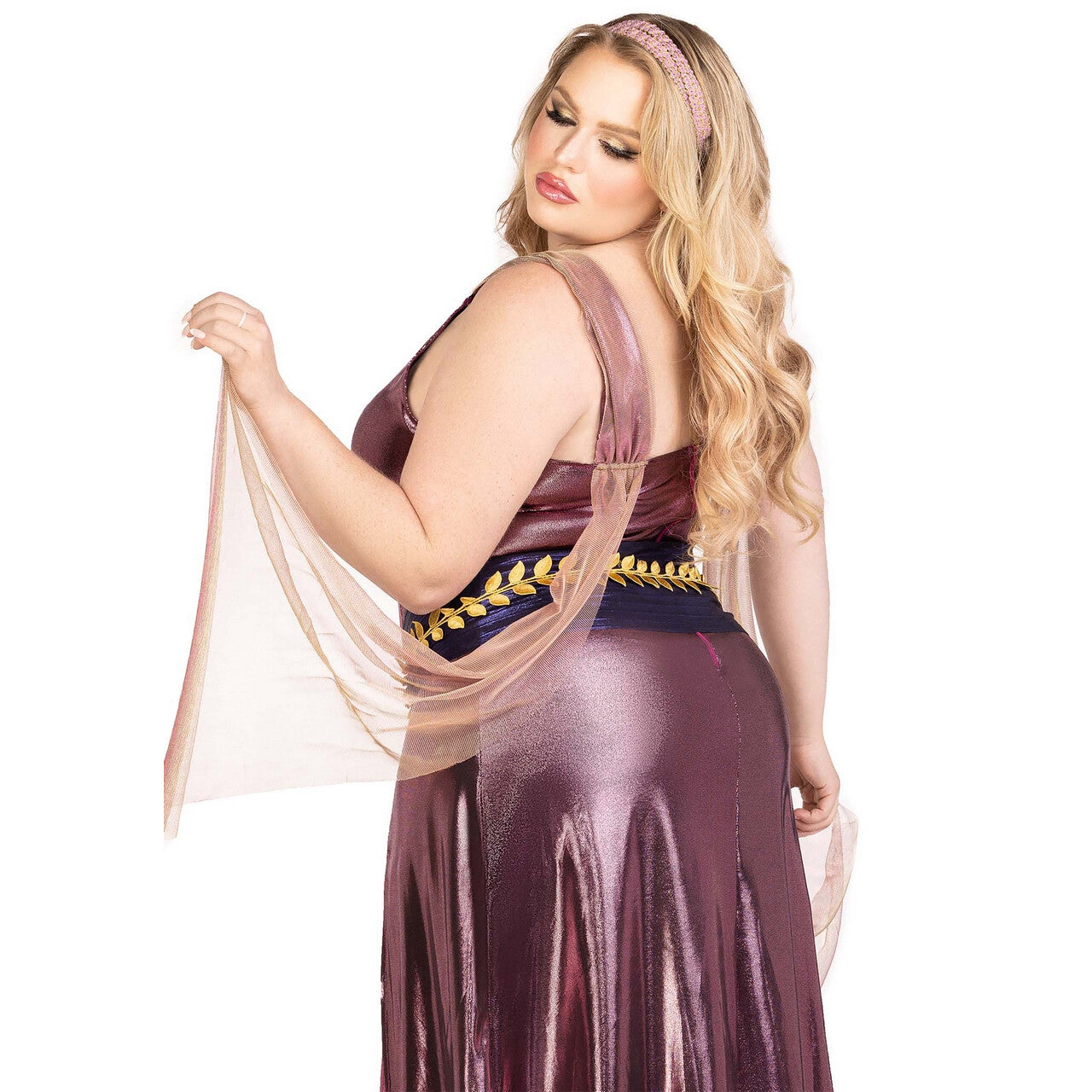 Op deze afbeelding zie je een Kostuums, van het merk Leg Avenue. Roze Liefdes Godin Amora Plus Size Vrouw Kostuum
