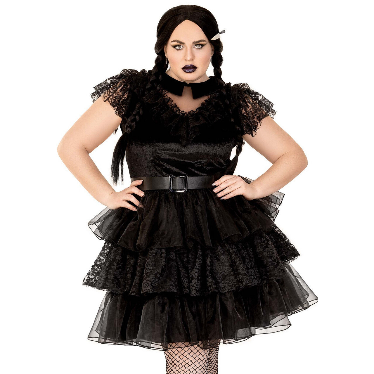 Op deze afbeelding zie je een Kostuums, van het merk Leg Avenue. School Rebel Friday Plus Size Vrouw Kostuum