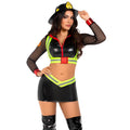 Hete Fire Fighter Vrouw Kostuum