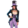 Classic Mad Hatter Jumpsuit Vrouw Kostuum