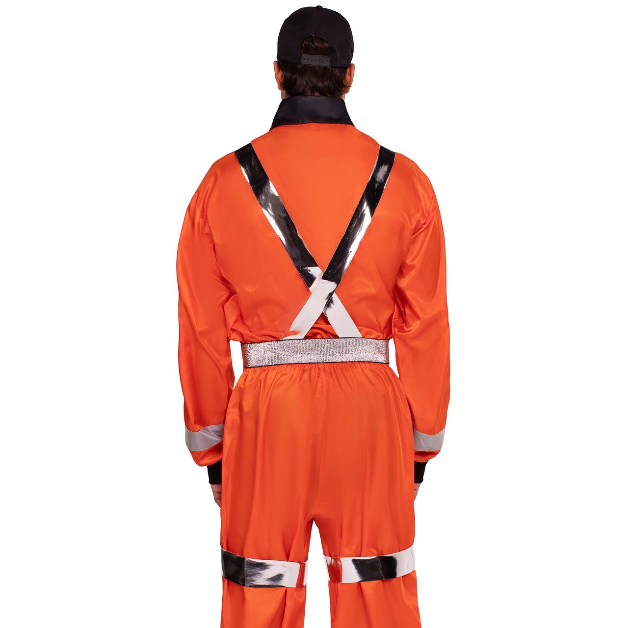 Op deze afbeelding zie je een Kostuums, van het merk Leg Avenue. Cosmic Astronaut Zip-Up Jumpsuit Man Kostuum