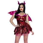 Op deze afbeelding zie je een Kostuums, van het merk Leg Avenue. Flaming Dragon Dress Vrouw