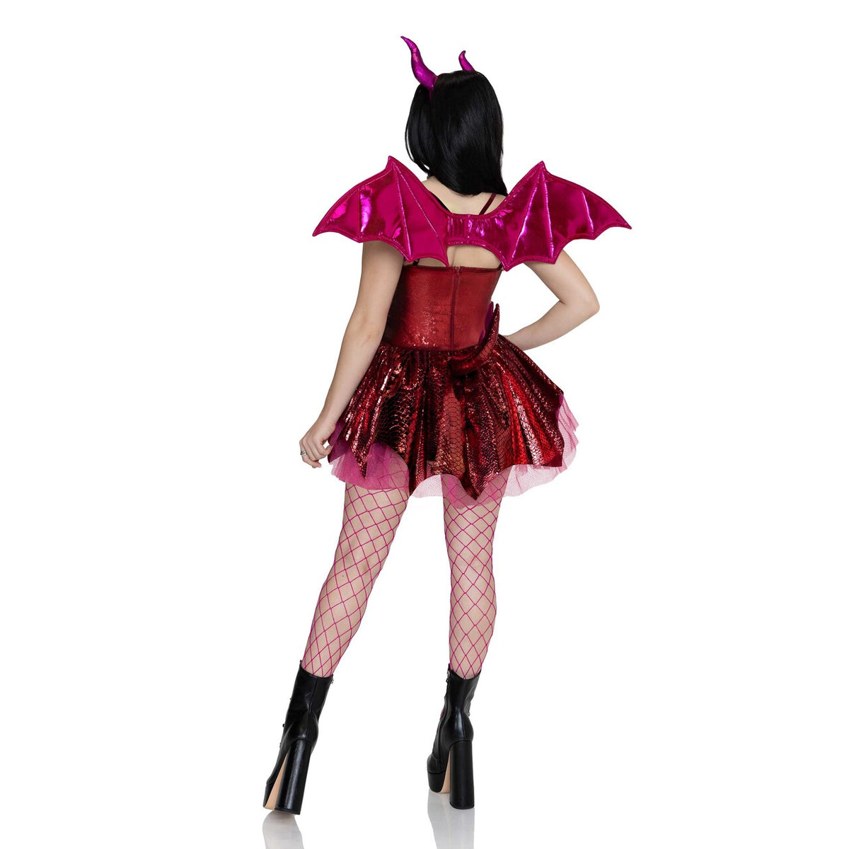 Op deze afbeelding zie je een Kostuums, van het merk Leg Avenue. Flaming Dragon Dress Vrouw