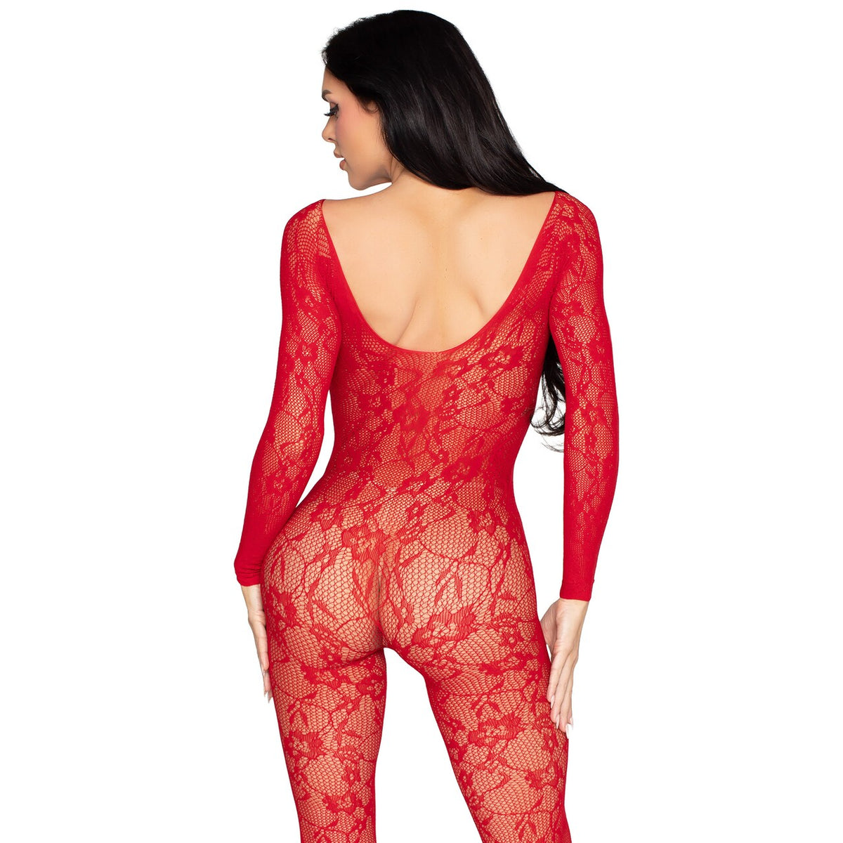 Op deze afbeelding zie je een Kostuums, van het merk Leg Avenue. Guilty Pleasure Rode Bodysuit Vrouw Kostuum