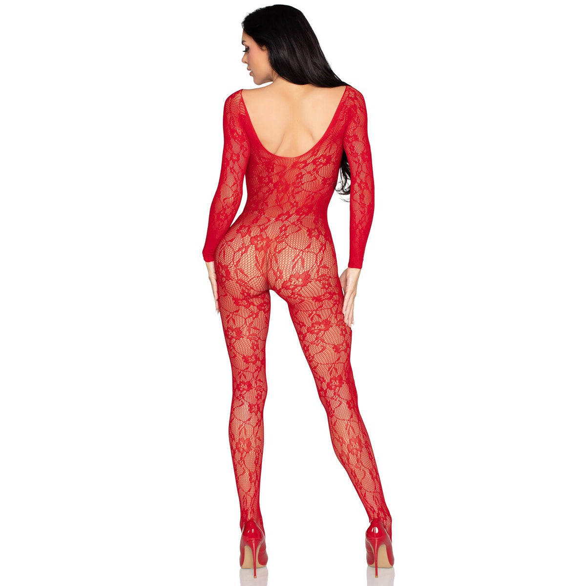 Op deze afbeelding zie je een Kostuums, van het merk Leg Avenue. Guilty Pleasure Rode Bodysuit Vrouw Kostuum