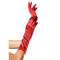 Satinhandschuhe Zu Ellbogenrot