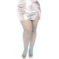 Netzstrumpfhose Blau Space Fantasy Übergröße