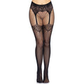 Sexy Netzstrumpfhose Mit Strapsenoptik Schwarz