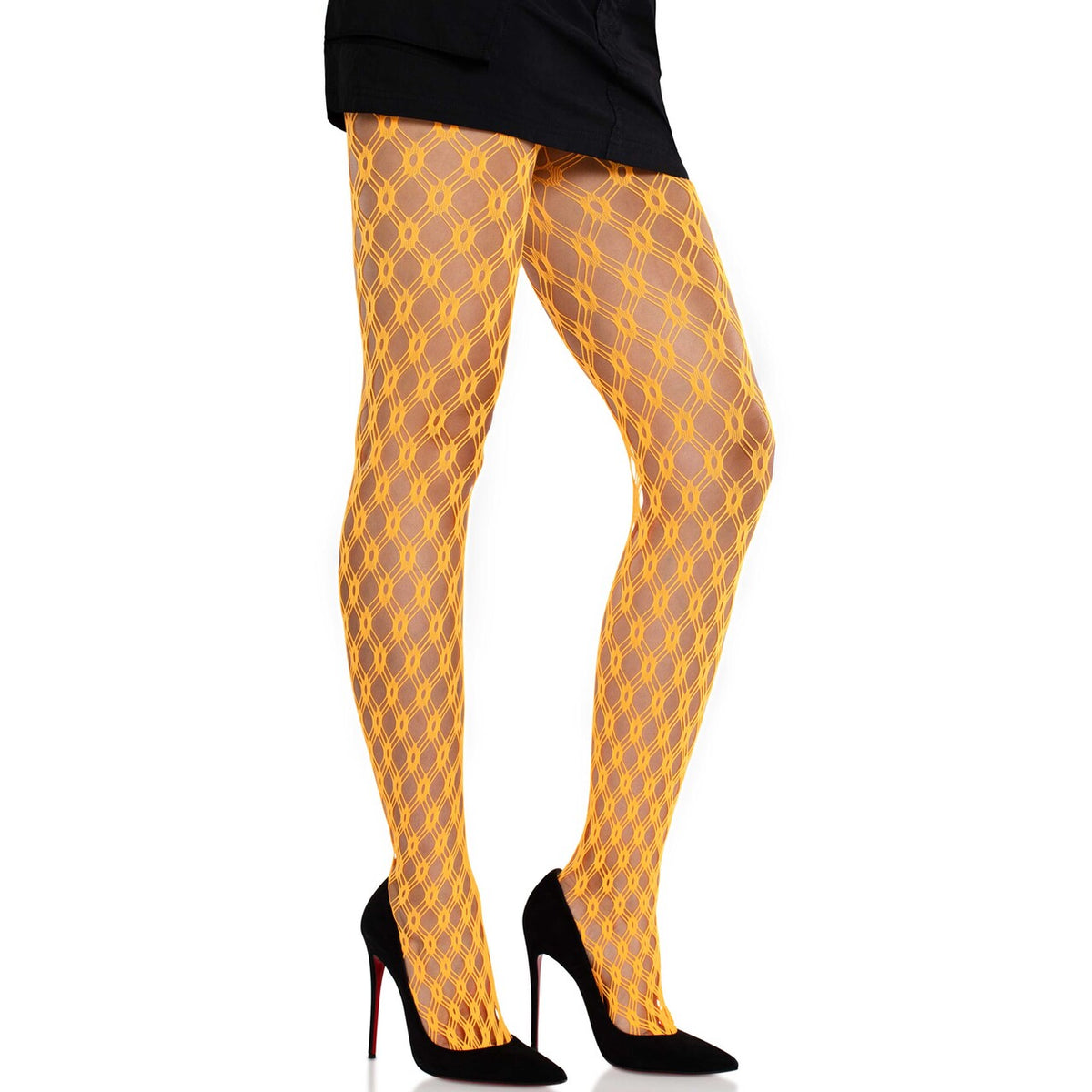 Op deze afbeelding zie je een Accessoires, van het merk Leg Avenue. All Eyes On Me Panty Oranje