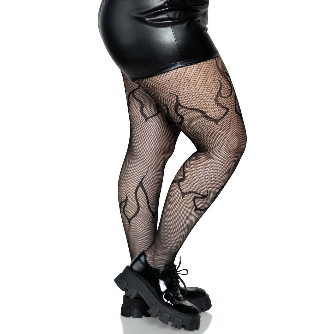 Op deze afbeelding zie je een Accessoires, van het merk Leg Avenue. Too Hot To Handle Flames Panty Plus Size