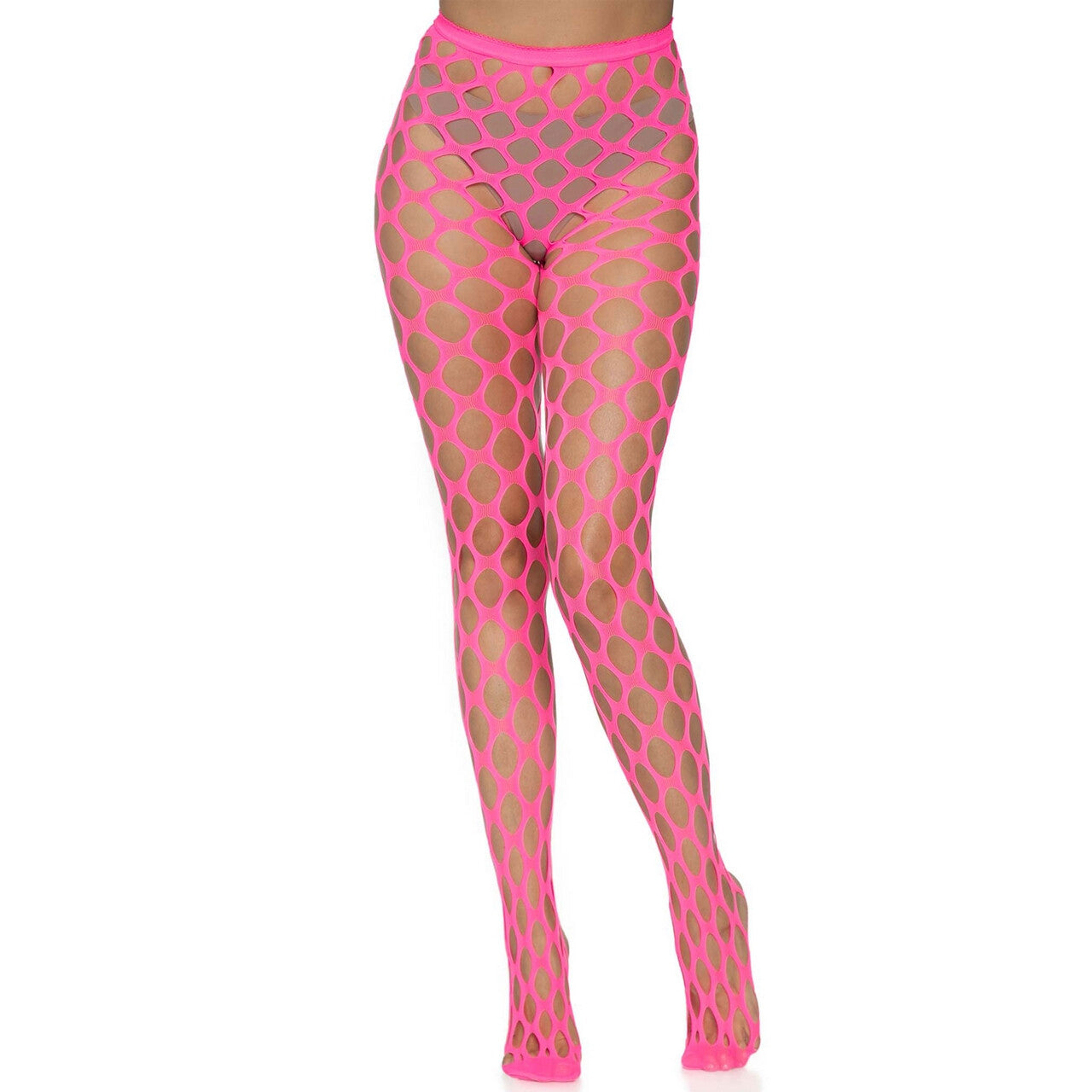 Op deze afbeelding zie je een Accessoires, van het merk Leg Avenue. Grote Gaten Visnet Roze