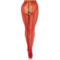 Rote Liebesnetzstrumpfhose