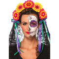 Dia De Los Muertos Hoofdband Met Sluier