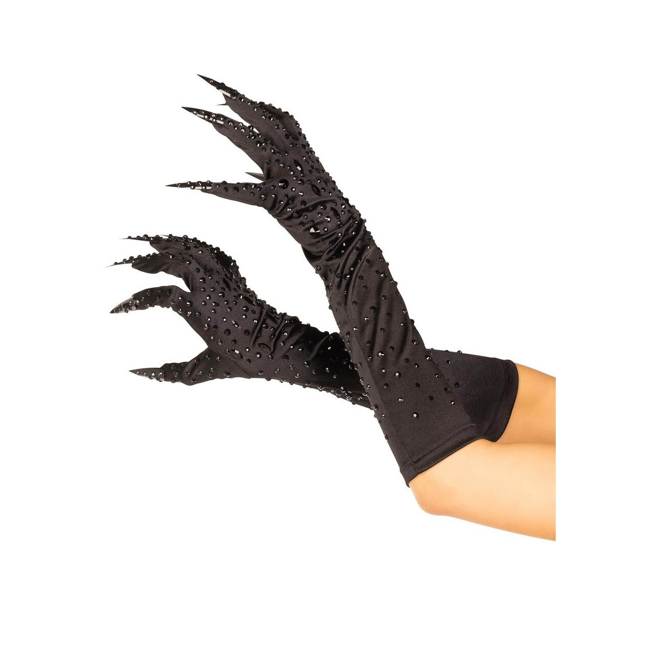 Op deze afbeelding zie je een Accessoires, van het merk Leg Avenue. Diva Klauwen Met Steentjes Zwart
