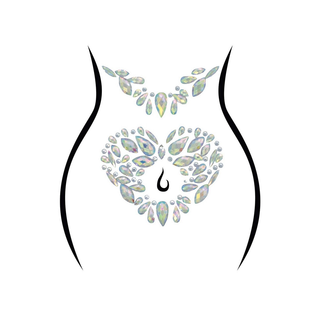 Op deze afbeelding zie je een Accessoires, van het merk Leg Avenue. Sticker Me Up Festival Body Stickers