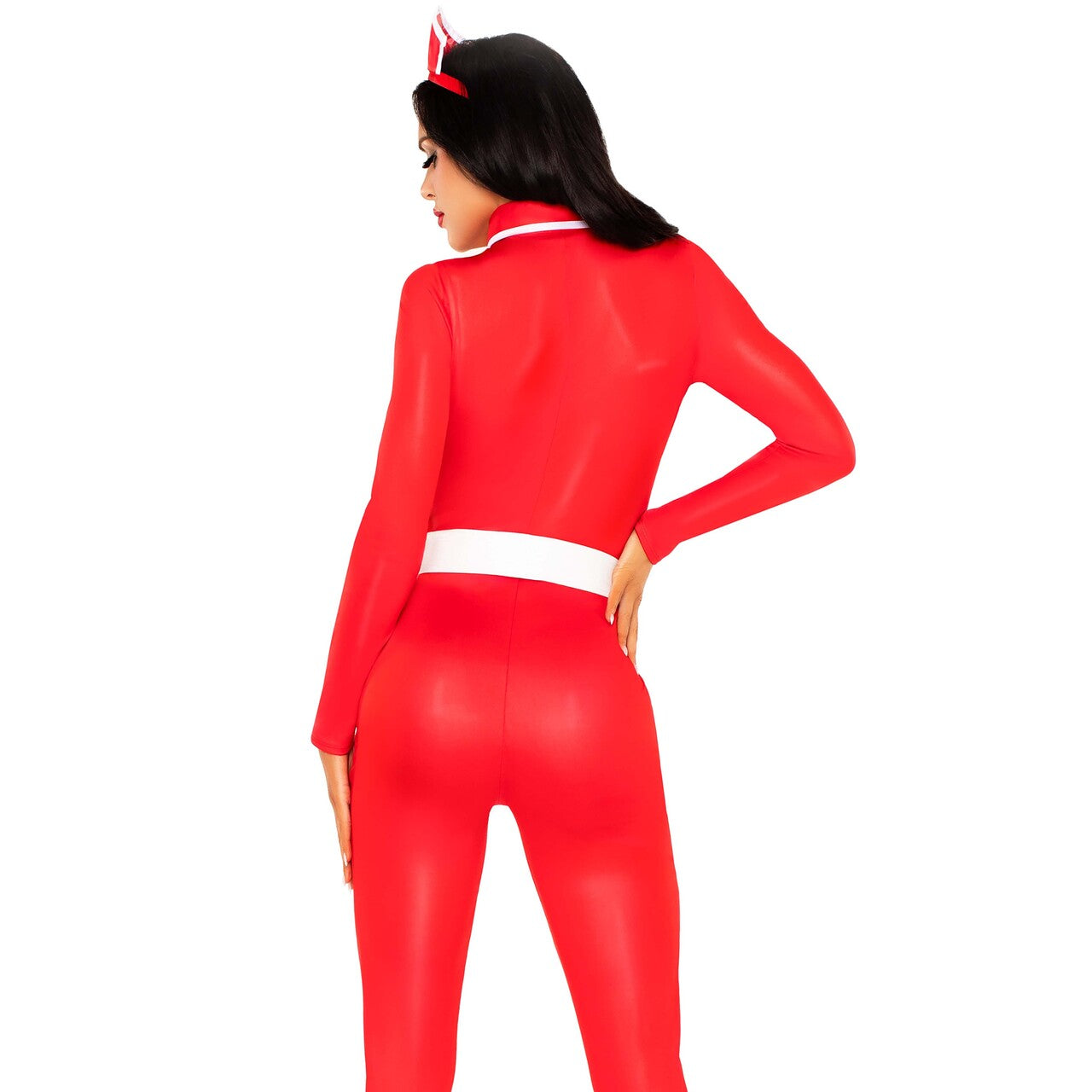 Op deze afbeelding zie je een Kostuums, van het merk Leg Avenue. Hospital Heartbreaker Catsuit Vrouw Kostuum