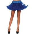 Blaue Petticoat Mit Doppeltem Volant, 45 Cm