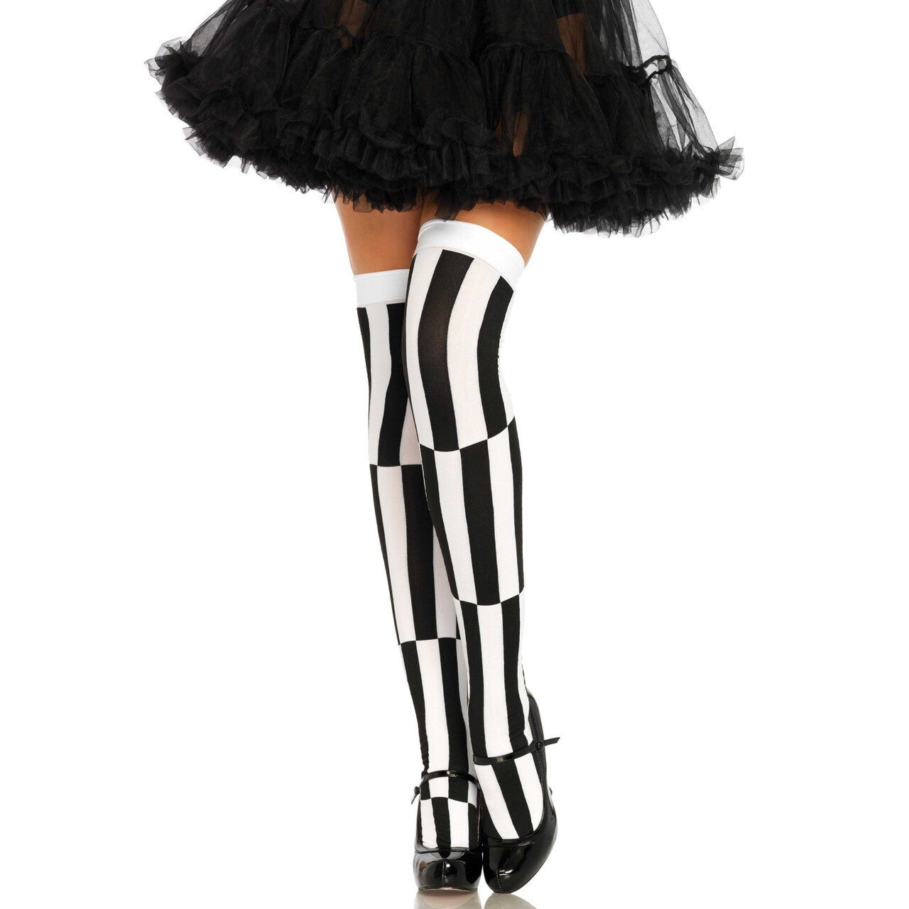 Op deze afbeelding zie je een Accessoires, van het merk Leg Avenue. Opaque Kousen Met Blokken