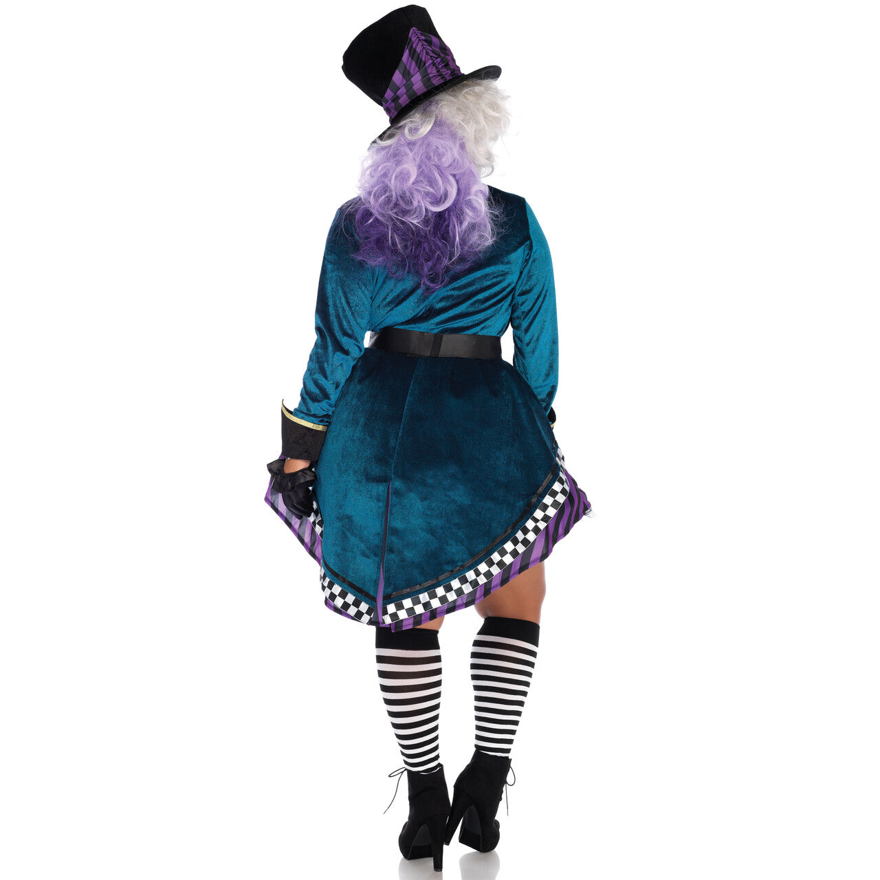 Op deze afbeelding zie je een Kostuums, van het merk Leg Avenue. Plus Size Mad Hatter Vrouw Kostuum