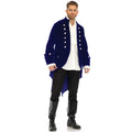 Manteau En Velours Bleu