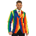 Regenbogen Sakko Mit Passender Krawatte Herrenkostüm