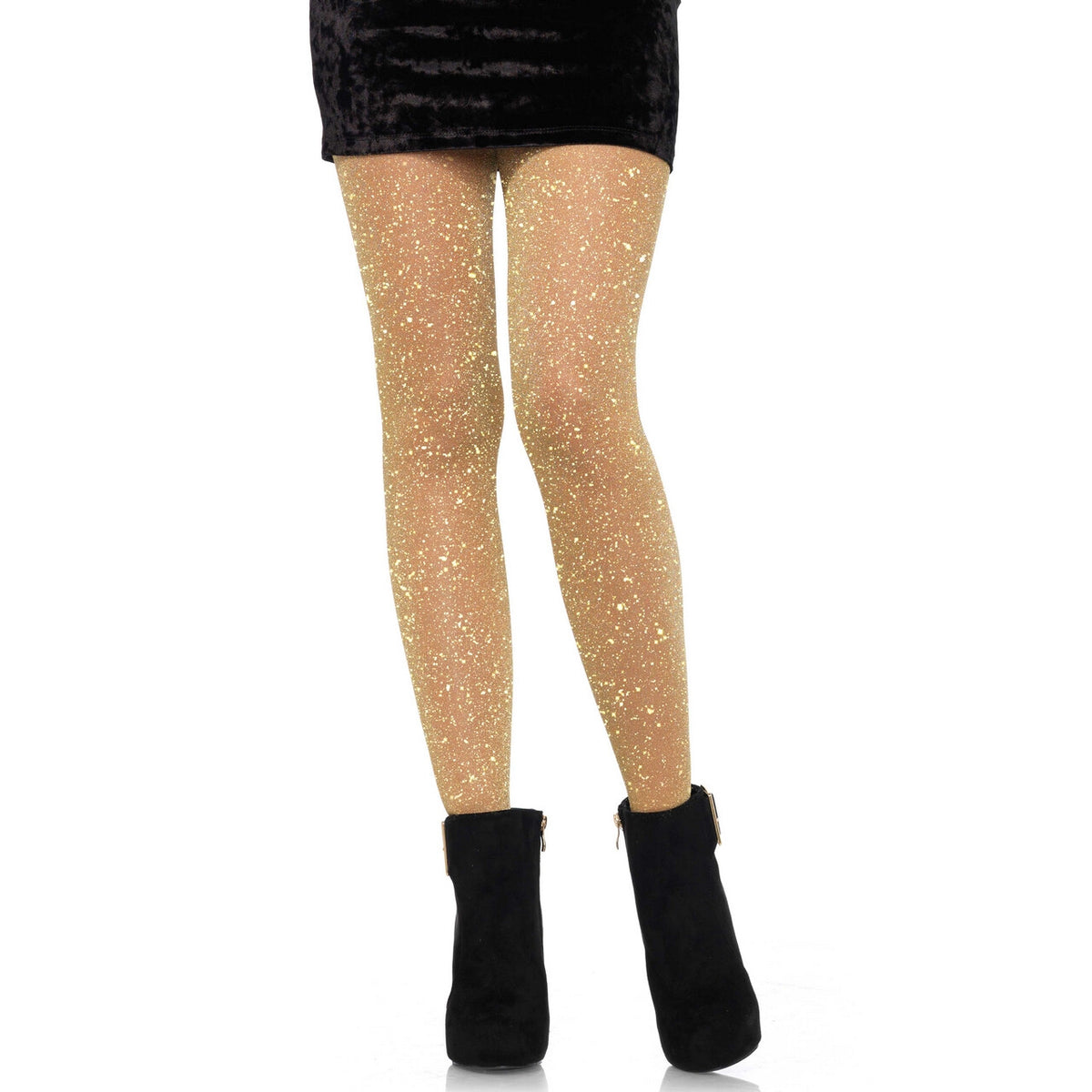 Op deze afbeelding zie je een Accessoires, van het merk Leg Avenue. Glitter Panty Partygirl Nathalie Goud Licht