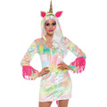 Bezaubernde Fantasie Einhornpastell Damenkostüm