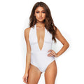 Body Avec Décolleté Cascade Blanc