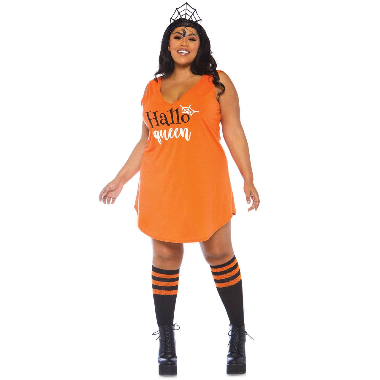 Op deze afbeelding zie je een Kostuums, van het merk Leg Avenue. Halloween Hallo Queen Plus Size Vrouw Kostuum