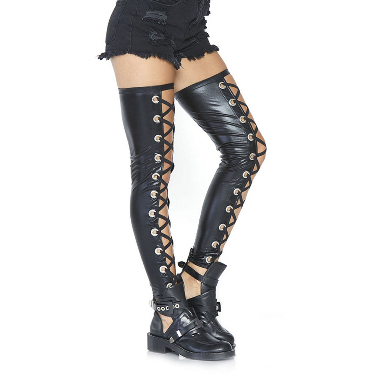 Op deze afbeelding zie je een Accessoires, van het merk Leg Avenue. Voetloze Rocker Chick Been Bedekking