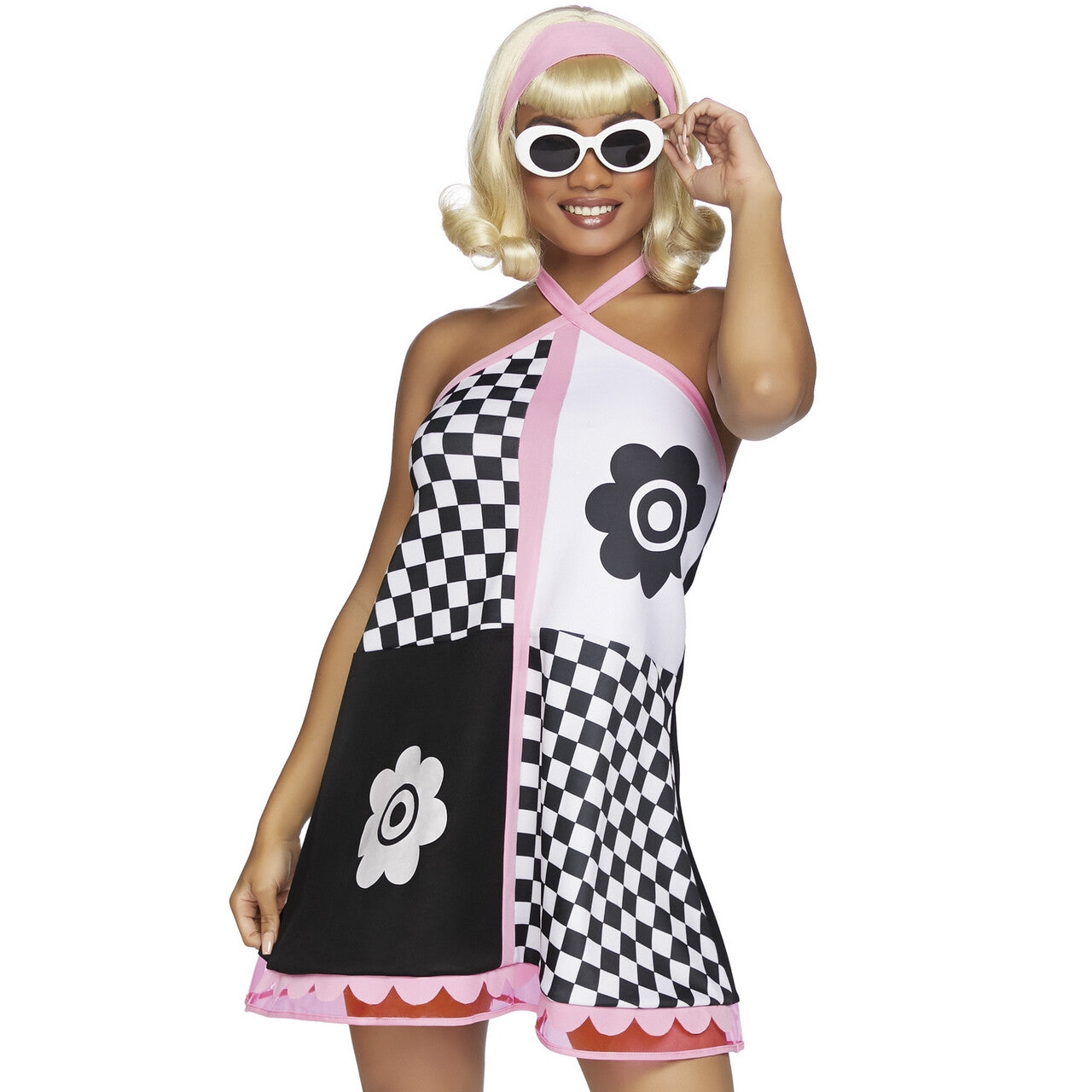 Op deze afbeelding zie je een Kostuums, van het merk Leg Avenue. Swinging 60s Model Sweetie Vrouw Kostuum
