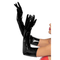 Gants En Vinyle Noirs Longs élégants