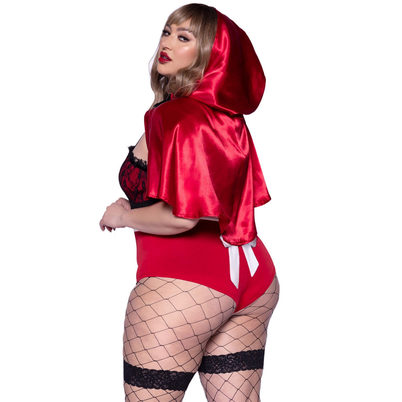 Op deze afbeelding zie je een Kostuums, van het merk Leg Avenue. Rood Sexy Kapje Plus Size Vrouw Kostuum