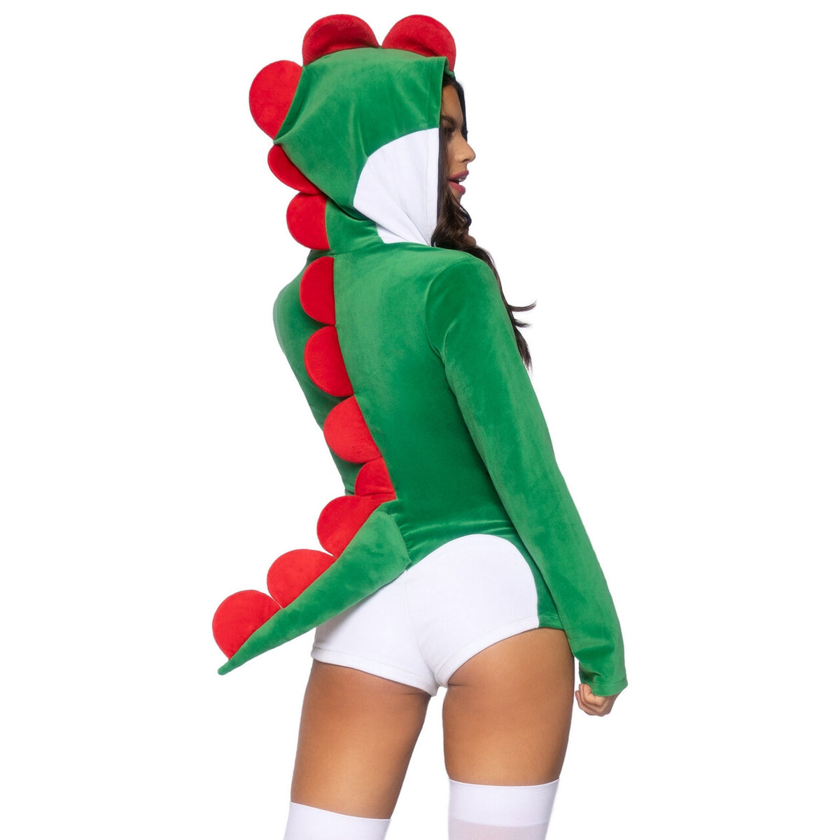 Op deze afbeelding zie je een Kostuums, van het merk Leg Avenue. Super Dino Yoshi Vrouw Kostuum