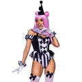 Ooh La La Mime Clown Vrouw Kostuum