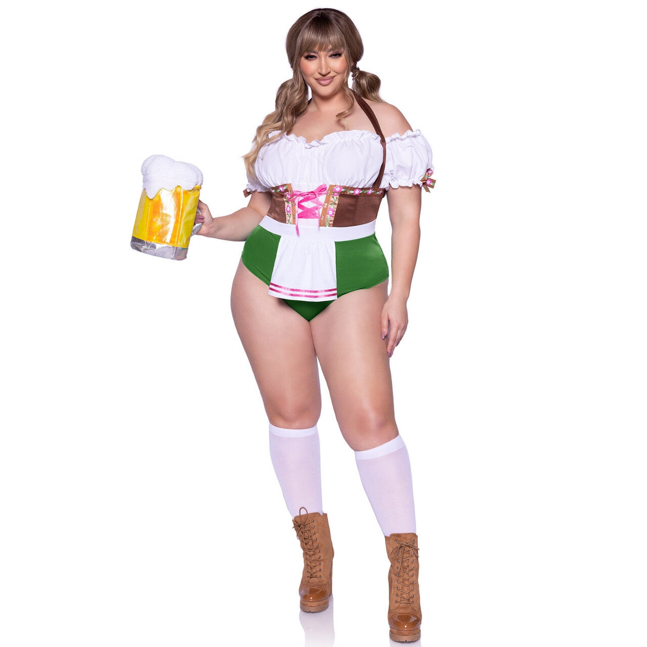 Op deze afbeelding zie je een Kostuums, van het merk Leg Avenue. Flirterige Fraulein Plus Size Vrouw Kostuum