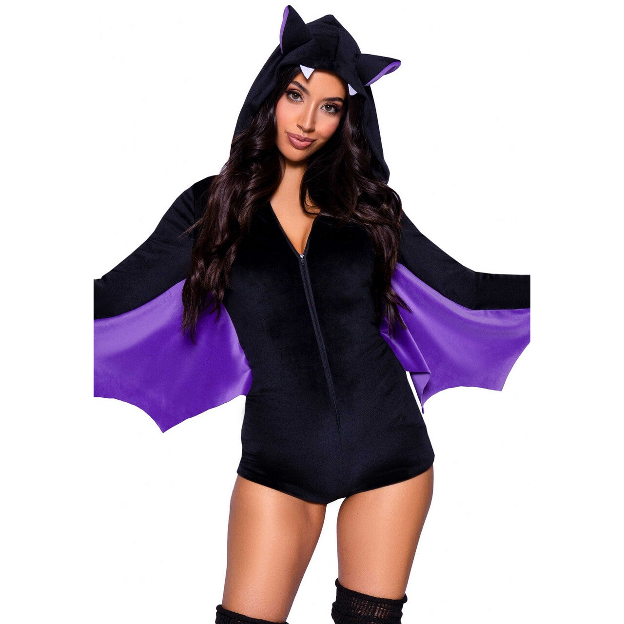 Op deze afbeelding zie je een Kostuums, van het merk Leg Avenue. Hot Bad Bat Girl Vrouw Kostuum