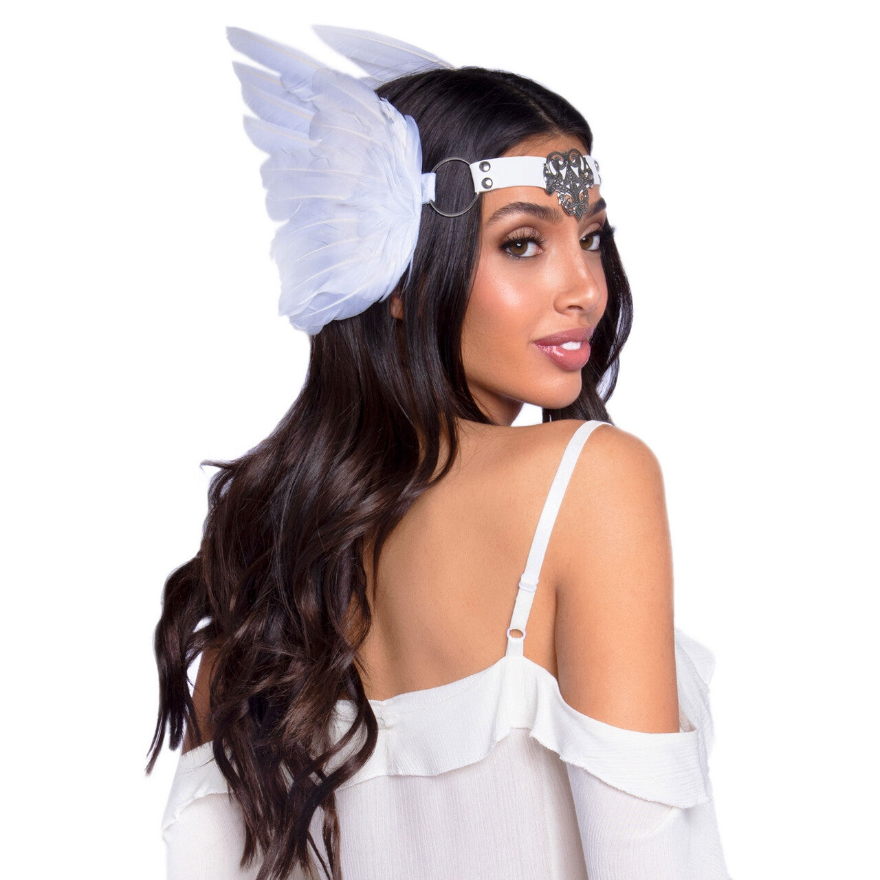 Op deze afbeelding zie je een Accessoires, van het merk Leg Avenue. Beschermvrouw Van De Romeinse Strijdmacht Hoofdband Veren