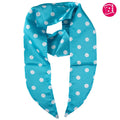 Satin Blau Mit Punkten 6 Stück