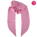 Satin-Halstücher Rosa Kariert 6 Stück
