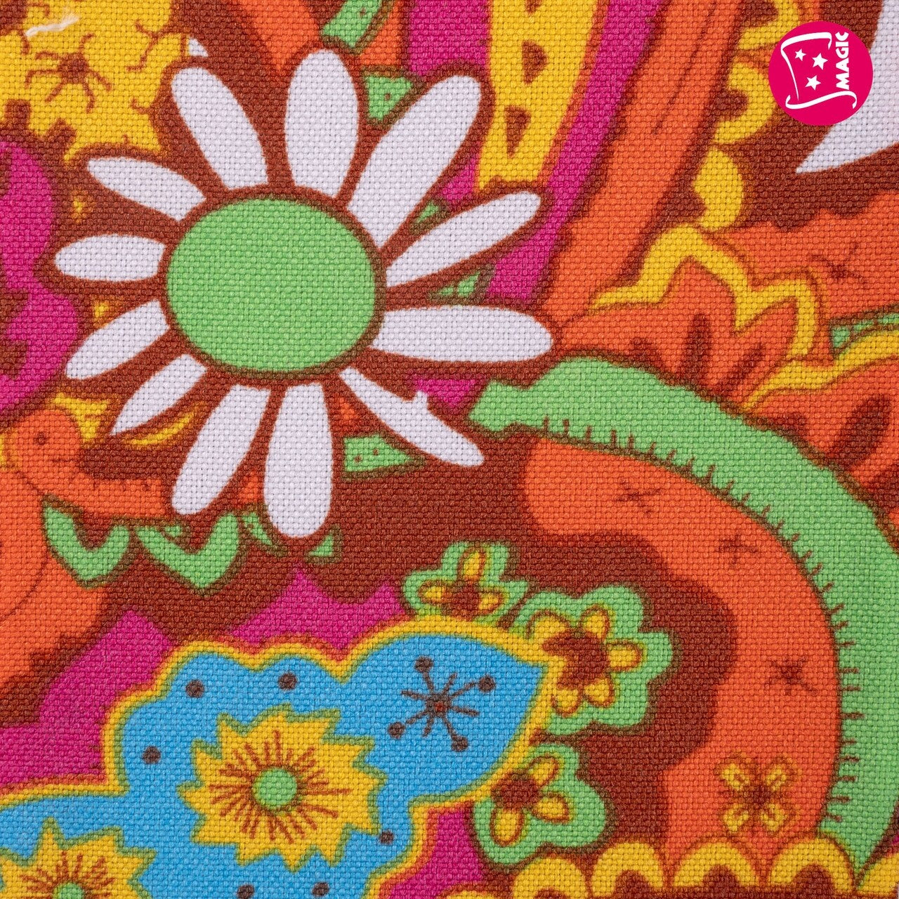 Op deze afbeelding zie je een Kostuums, van het merk Magic By Freddy's. Satijnen Sjaaltjes Paisley Oranje 6 Stuks Kostuum