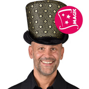 Op deze afbeelding zie je een Accessoires, van het merk Magic By Freddy's. Hoge Glitter Hoed Quincy Quizmaster