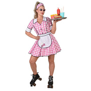 Op deze afbeelding zie je een Kostuums, van het merk Magic By Freddy's. Jaren 50 Daisy Dinner Serveerster Vrouw Kostuum